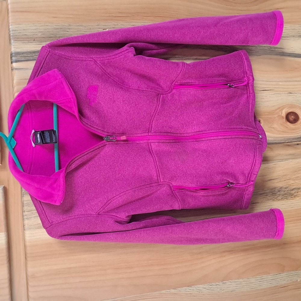 Pink North Face zip up